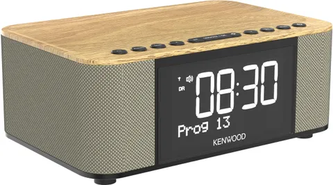 Kenwood CR-ST40DAB-M - Radiosveglia stereo con 3 sveglie, DAB+, FM, Bluetooth, USB