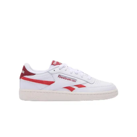 Reebok Club C Revenge, Scarpe da Ginnastica Donna, Ftwrwhite Energyred Chalk, 40.5 EU