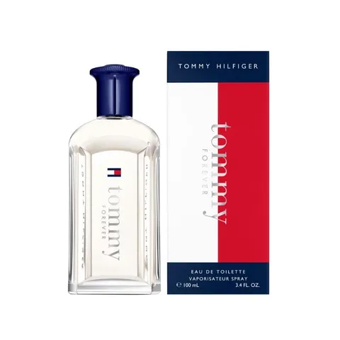 Tommy Hilfiger - Tommy Forever Eau de Toilette 100 ml - Herren Parfüm - Holzig-aromatischer Fougère-Duft - Holzige Zitrusnoten - Transparenter Glasflakon