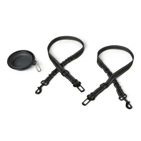 Amazon Basics Cintura di Sicurezza Regolabile per Cani, Colore Nero