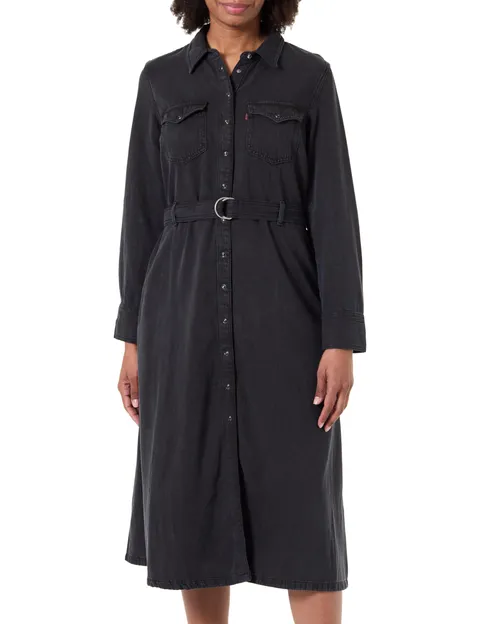 Levi's Quincey LS Maxi Dress Mini Scrape, Mini Raschietto, S