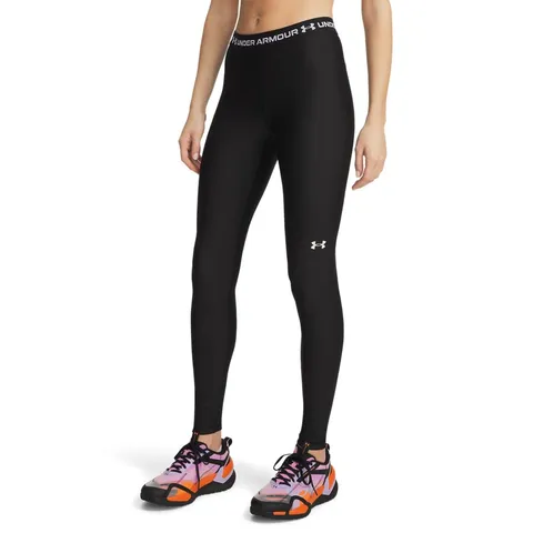 Under Armour UA HeatGear Legging - Ultimate, Colore: Nero/Bianco - LG, Nero/Bianco, L