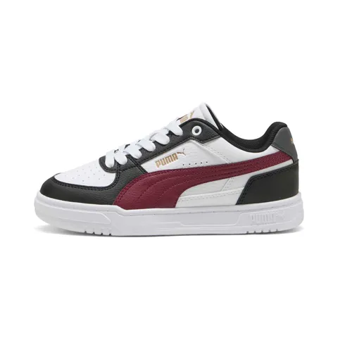 PUMA Caven III JR Sneaker, Black-Team Regal Red Bianco, 4 UK, Black Team Regal Red