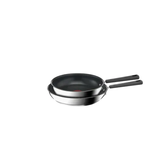 Lagostina Optispace, Set di 2 Padelle Antiaderenti da 24 e 28 cm, Impilabili e