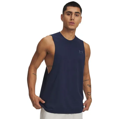 Under Armour UA Sinistra Torace Cut off Tank - Academy / / Downpour Gray - LG