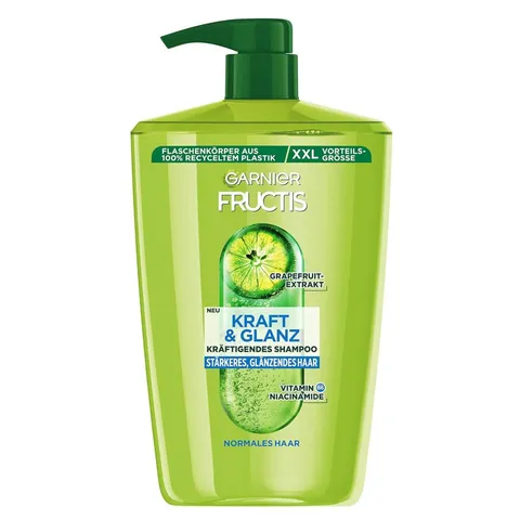 Garnier Fructis forza e lucentezza shampoo rinforzante, restituisce forza ed energia ai
