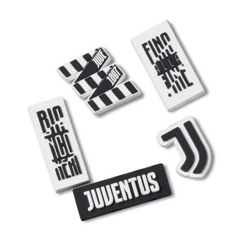 Crocs Juventus 5 Pack - Charm decorativi per scarpe Unisex, Multicolor