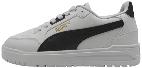 Puma Sneaker Unisex Shuffle Downtown, Puma Bianco Puma Nero Puma Oro, 40.5 EU
