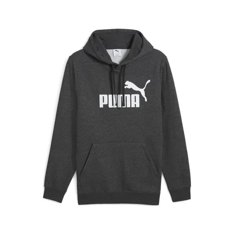 Puma Ess No. 1 Logo Hoodie FL, Felpe con Cappuccio Uomo, Dark Gray Heather