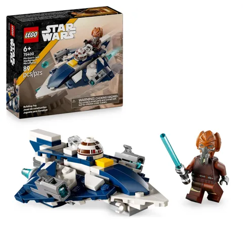 LEGO Star Wars 75400 Microfighter Jedi Starfighter di Plo Koon - Astronave Giocattolo con
