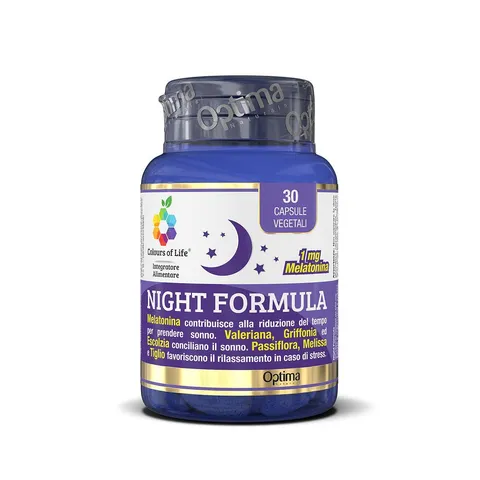 Colours Of Life Night Formula - Integratore Di Melatonina, Valeriana, Passiflora E