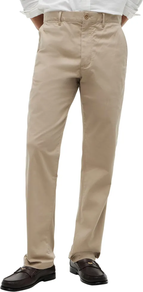 Tommy Hilfiger Core Mercer Essential Twill Mw0Mw40263, Pantaloni Chino, Uomo, Beige