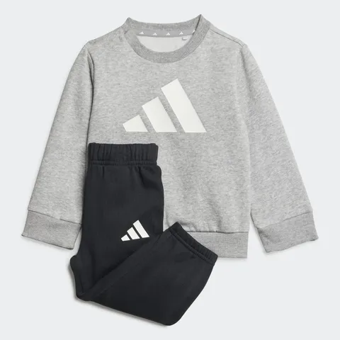 adidas Unisex - Bimbi 0-24 Big Logo Essentials Jogger Track Suit, medium grey