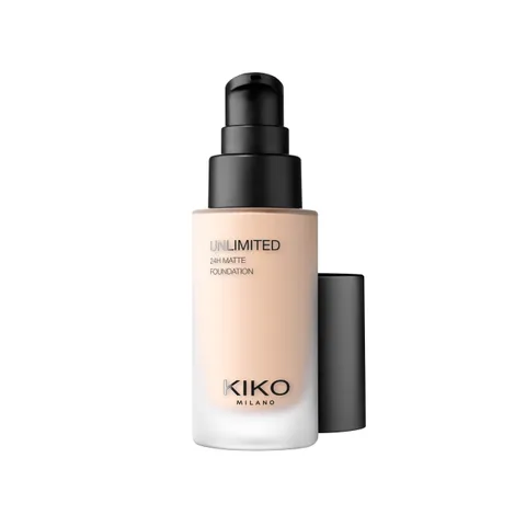 KIKO Milano Unlimited 24H Matte Foundation 1 CR, Fondotinta Fluido Mat A Lunga Tenuta