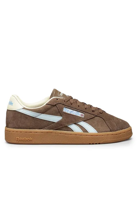 Reebok Scarpe da Ginnastica Club C Grounds UK Simplebrown/Iceblue/Gomma da Donna, 40,5 EU