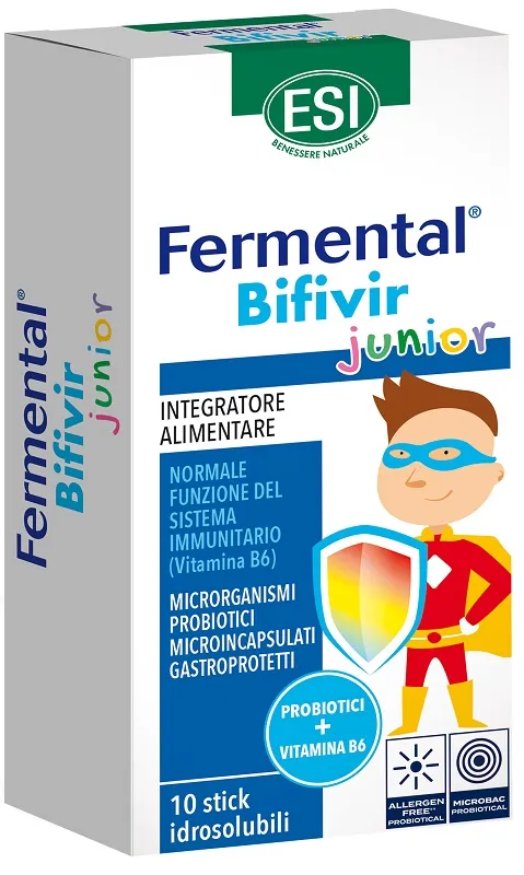 ESI, Fermental Bifivir Junior, Integratore Alimentare per l'Equilibrio della Flora