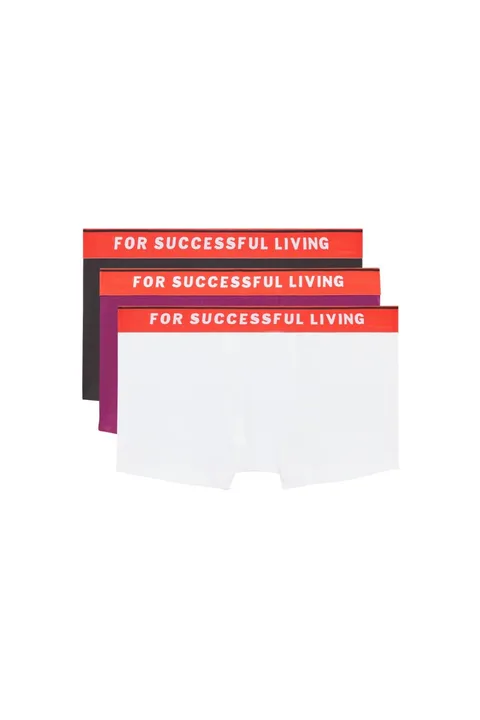 Diesel Umbx-damienthreepack, Boxer Uomo, Multicolore (E6476-0qfac), XXL (Pacco da 3)