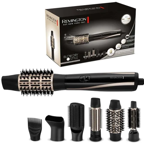 Remington Spazzola ad Aria Calda - 6 accessori: Spazzola Rotonda da 25,38,50 mm