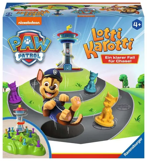 Ravensburger 22372 - PAW Patrol Lotti Karotti, gioco classico con gli eroi della serie di