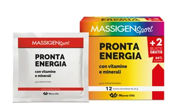 Massigen - Pronta Energia Sport, Integratore Energetico con Maltodestrine, Minerali e