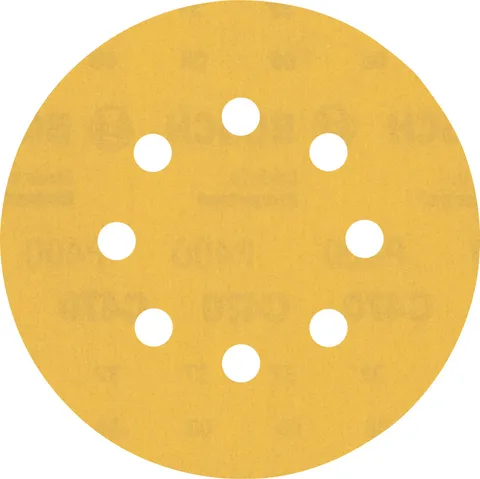 Bosch Professional 50x Carte Abrasive Expert C470 con 8 Fori per Legno Duro, Vernice su