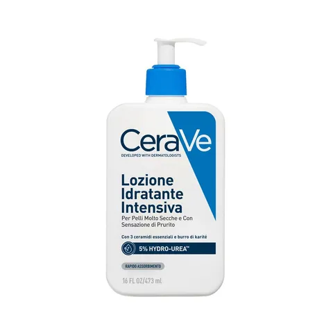 CeraVe Lozione Idratante Intensiva, Per Pelli Molto Secche, Azione Lenitiva, Sollievo