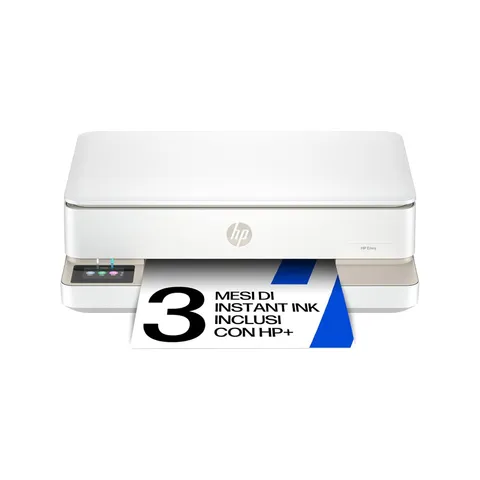HP Envy 6120e 714L8B, Stampante Multifunzione a Getto d'Inchiostro A4 a Colori, Stampa Fronte e Retro Automatica, Fino a 10 ppm, Wi-Fi, Smart, 3 Mesi di Inchiostro Instant Ink Inclusi, Bianca