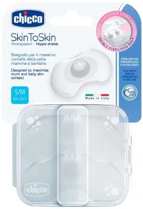 Chicco Paracapezzoli in Silicone, M/L, Bianco