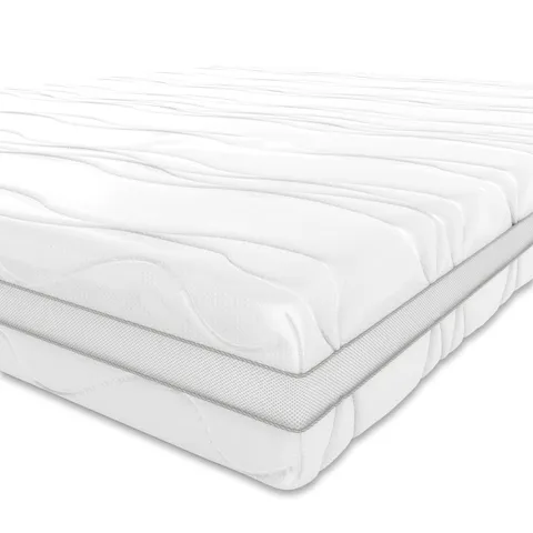 Amazon Basics Materasso Singolo Memory foam a 7 zone, Medio-rigido (H3), 90 x 190 x 20
