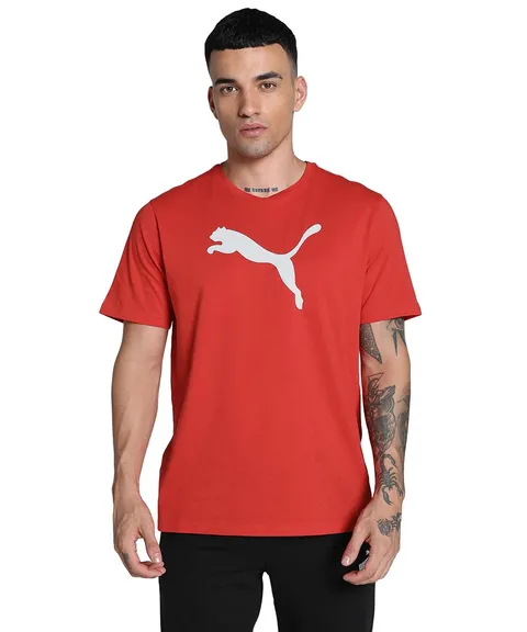 Puma Teamrise Logo Uomo Jersey Cotone Tees