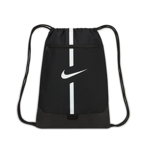 Nike, Nike Academy, Zainetto da Calcio, Nero/Nero/Bianco, 1Size, Unisex-Adult