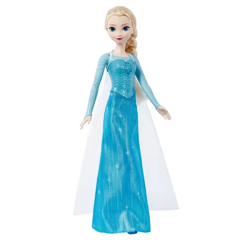 Mattel Disney giocattoli Frozen, bambola Elsa All'alba sorgerò con look celebre che canta