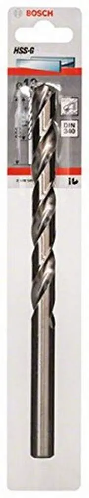 Bosch - Punta per Metallo, HSS-G DIN 340, Nero, 13 x 134 x 205 mm, 1 Pezzo