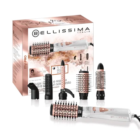 Bellissima Imetec GH18 1100 - Spazzola ad aria calda 5 in 1