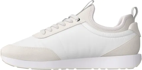 Calvin Klein Uomo Sneakers Running Retro Sock Laceup con Monogramma, Nero (Bright