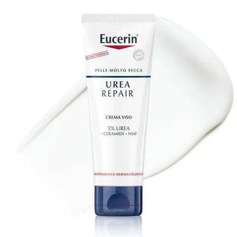Eucerin Urea Repair Crema Viso Levigante, 50 ml