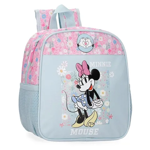 Disney Minnie Happy Zaino per bambini, zaino scolastico, realizzato in poliestere, tasche