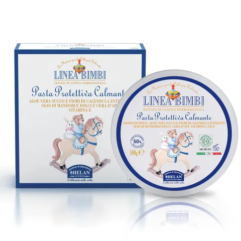 Helan, Linea Bimbi Bio, Pasta Protettiva Calmante, Crema Cambio Pannolino contro