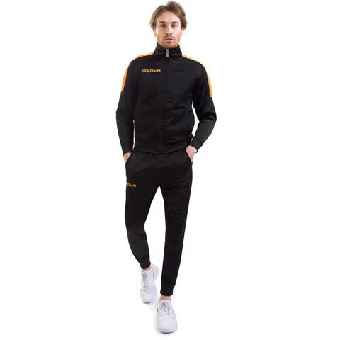 Givova TUTA Revolution FLUO Triacetato NERO/Arancio FLUO