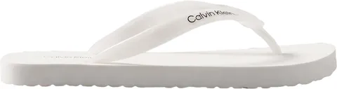 Calvin Klein Infradito da donna Tpu Metallico HW0HW02956, Bianco (Bianco Brillante), 4