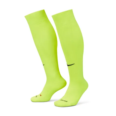 Nike Classic II Cushion Over-The-Calf Calze da Calcio, Unisex - Adulto, Volt/Nero, L