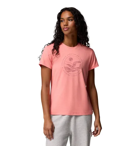 Columbia Sloan Ridge Graphic SS Tee, Tecnologia Omni-Wick, Gestione dell'umidità, Design