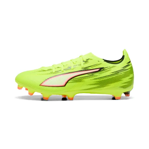 PUMA Scarpe da Calcio Unisex Ultra 6 Match FG/AG, Giallo Alert Black-Glowing Red-Lime