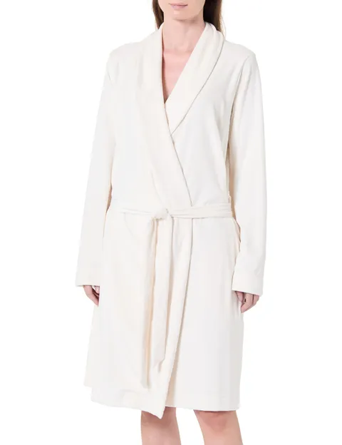 Emporio Armani Abito Donna IN Ciniglia Bianco L, bianco, L