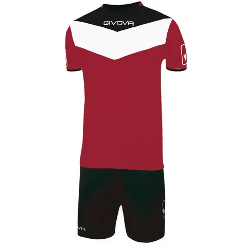 Givova KITC53, Kit Campo Unisex - Adulto, Granata/Nero, XS