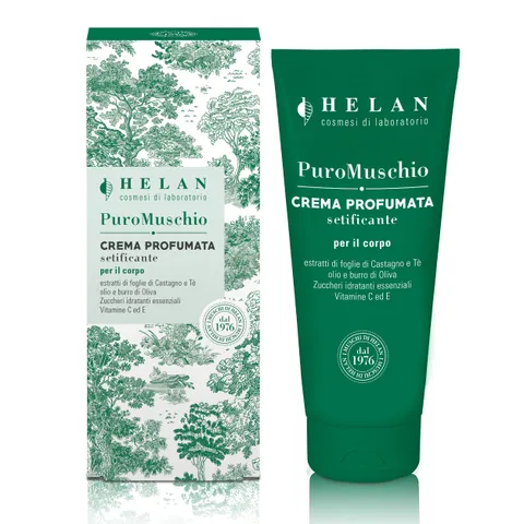 Helan Puro Muschio - Crema Corpo Idratante Profumata per Pelle Secca con Vitamina C e E
