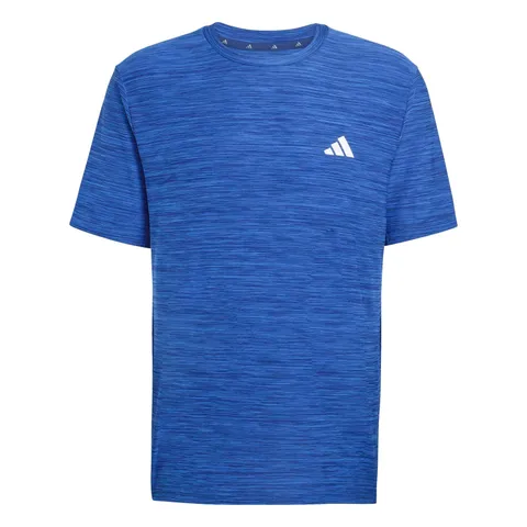 adidas Uomo Workout Essentials Flex Shirt, Dark Blue Melange, XS