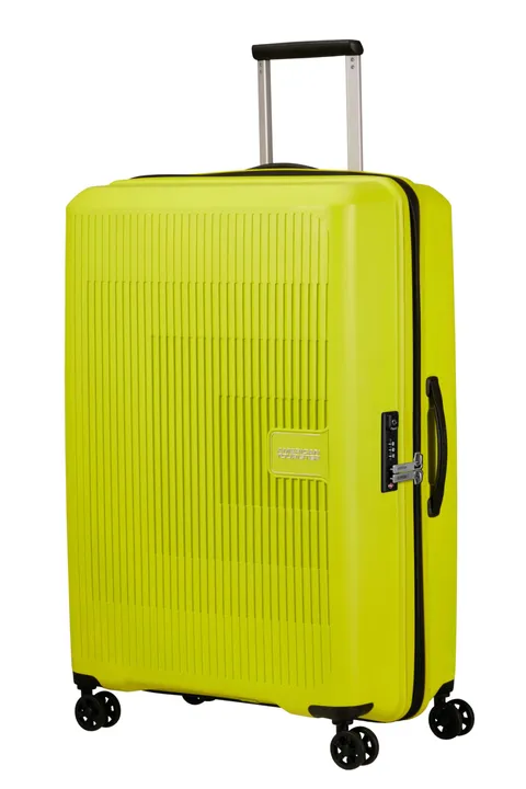 American Tourister Aerostep - Spinner L, Valigia Espandibile, 77 cm, 101.5/109 L, Verde