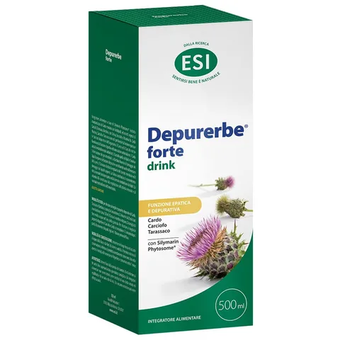 ESI, Depurerbe Forte Drink, Integratore Alimentare Depurativo a Base di Estratto di