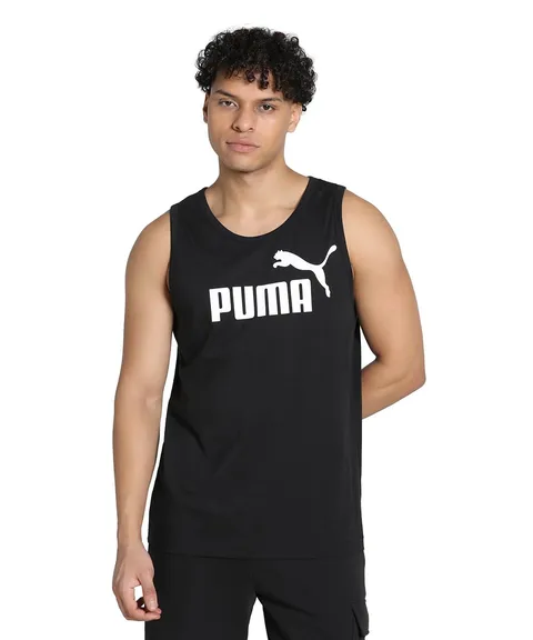 Pumhb|#Puma Ess Tank Canotta Sportiva, Uomo, Puma Black, M